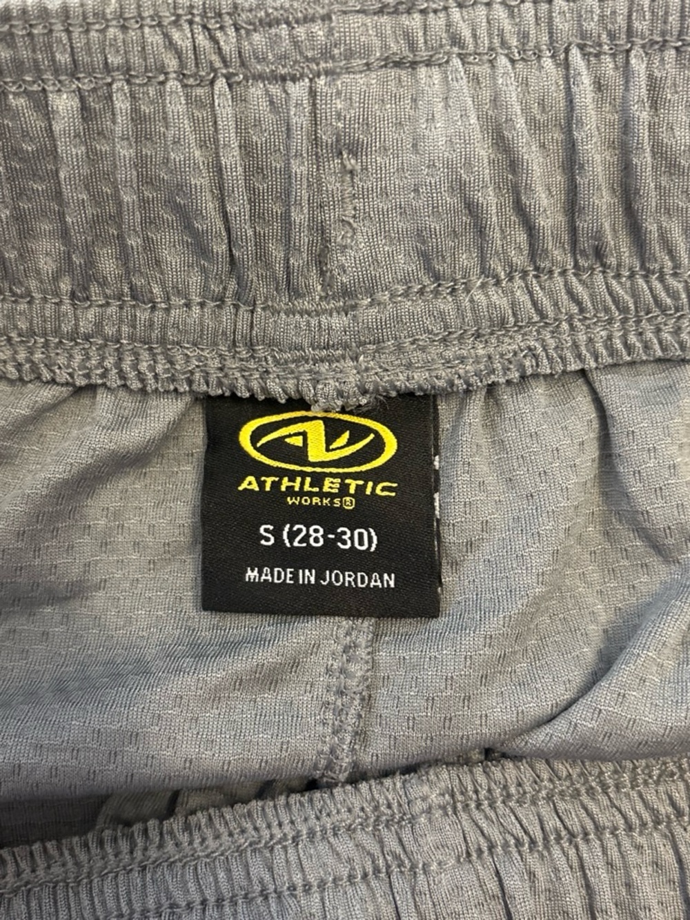 Athletic Works Gray Mesh Kids Shorts - Drawstring Waist - Picture 3 of 3